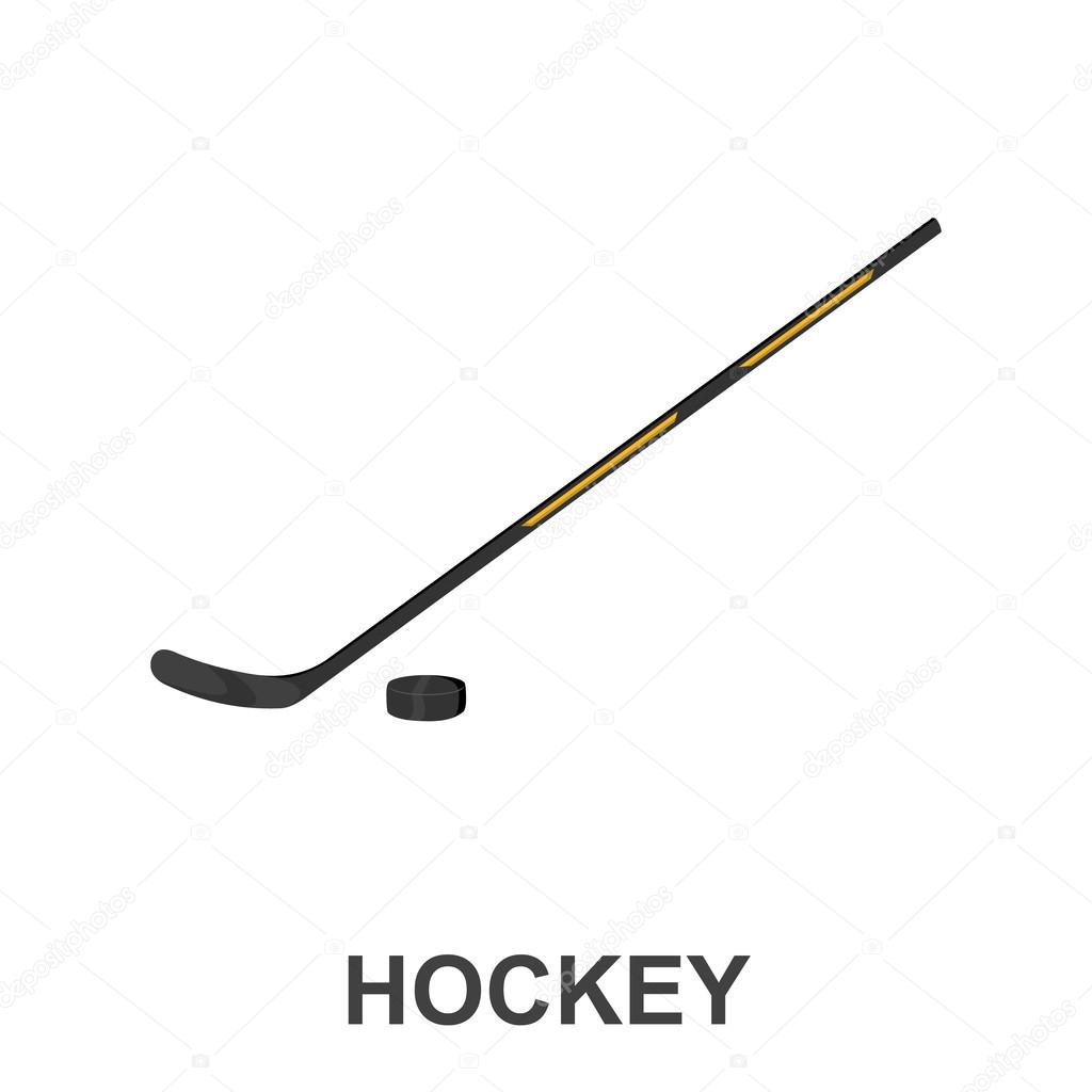 Hockey icon cartoon. Single sport icon from the big fitness, healthy, workout set.