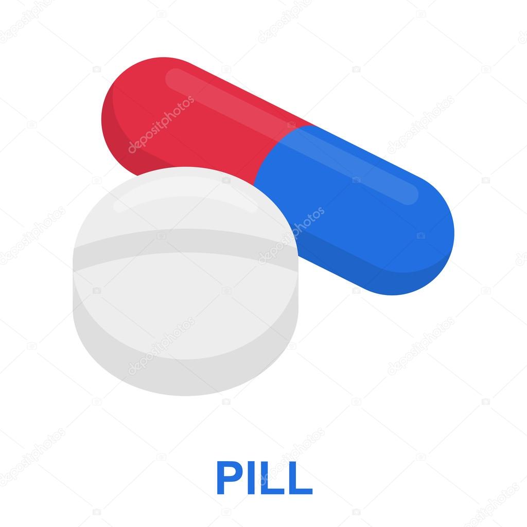 Uma Ilustração Vetorial Do Logotipo Para A Pílula De Medicamentos