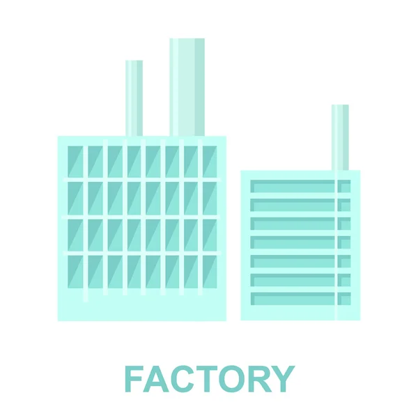 Icono de fábrica de ilustración vectorial para web y móvil — Archivo Imágenes Vectoriales