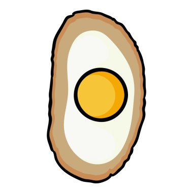 Beyaz arka plan üzerinde izole karikatür tarzı Bibimbap simgesini. Güney Kore sembol stok vektör çizim.