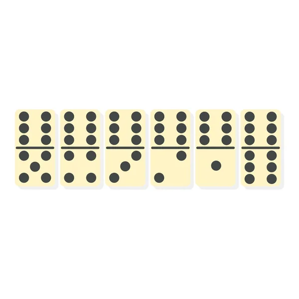 Ícone de dominó em estilo cartoon isolado no fundo branco. Jogos de tabuleiro símbolo estoque vetor ilustração . — Vetor de Stock