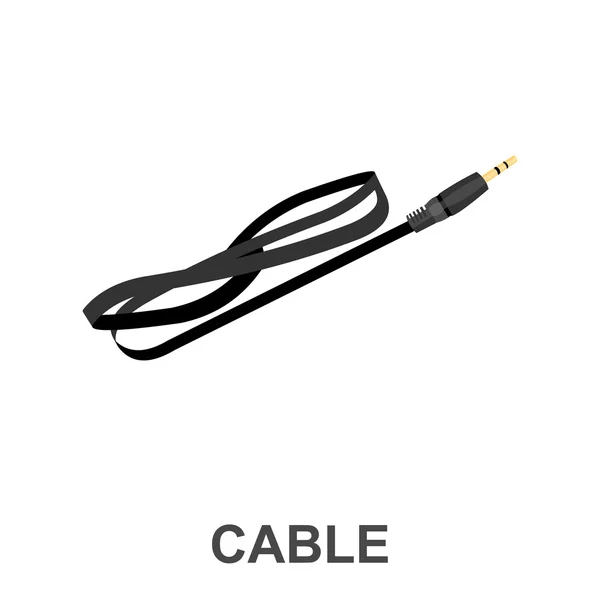 Kabel-Ikone Cartoon. einzelnes PC-Symbol aus dem großen Technologie-Set. — Stockvektor
