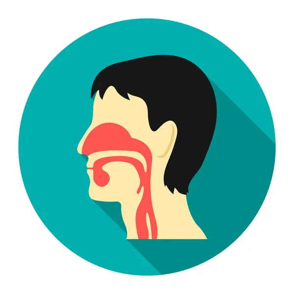 Desenhos animados do sistema respiratório. Ícone de medicamento único do grande conjunto médico e de cuidados de saúde . —  Vetores de Stock