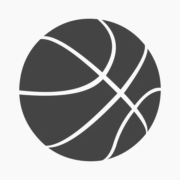 Баскетбольная икона мультфильма. Одиночная икона спорта из большого фитнеса, здоровый, тренировочный набор . — стоковый вектор