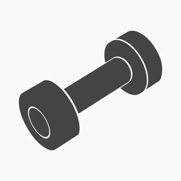 Ícone de halteres desenhos animados. Ícone de esporte único do grande fitness, saudável, conjunto de treino . —  Vetores de Stock