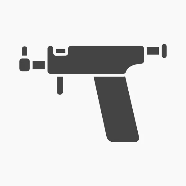 Ohrenpiercing gun icon cartoon. Single-Tätowierungs-Ikone aus dem großen Studio-Set. — Stockvektor