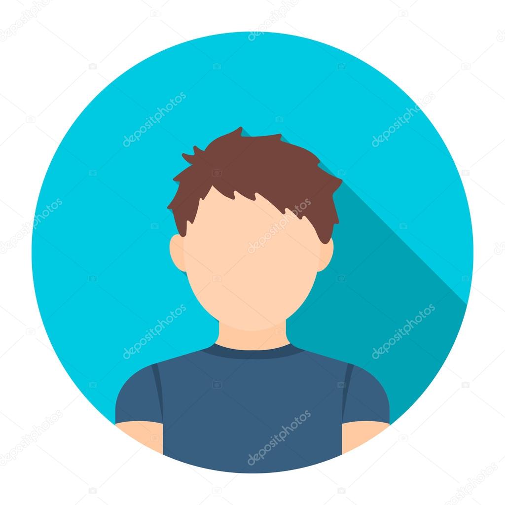 Boy icon cartoon. Single avatar,peaople icon from the big avatar collection.