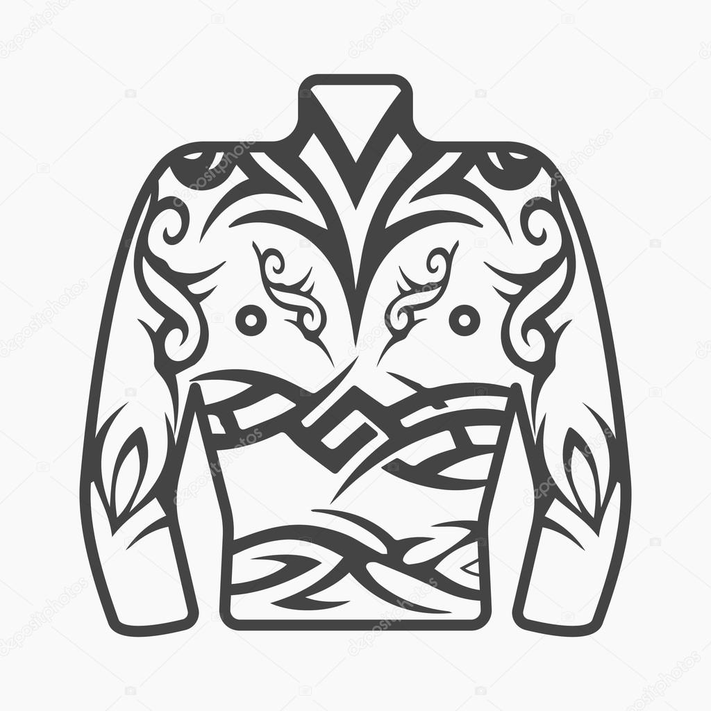 Body tattoo icon cartoon. Single tattoo icon from the big studio set