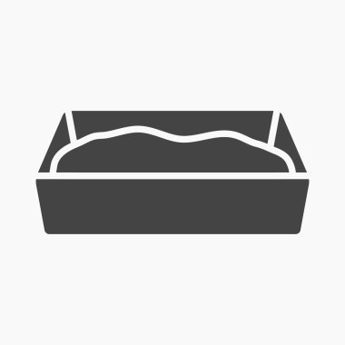 Rastr gösterim amacıyla web ve mobil çöp kutusu simgesini