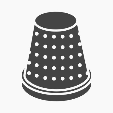 Rastr resmi web ve mobil için yüksük simgesi