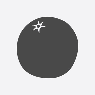 Turuncu simge siyah. Mama seti simgesinden meyve tek.