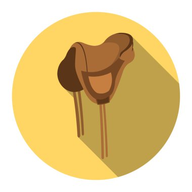 Eyer simgesi tasarım. Düz vahşi batı Batı simgesinden tek.