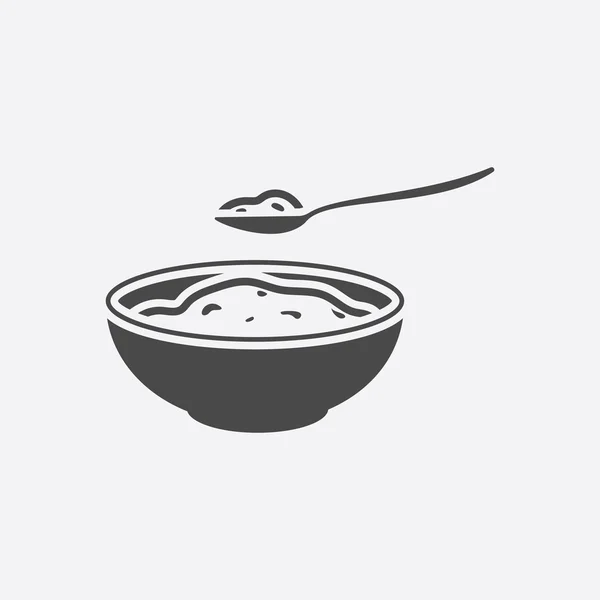 Cottage cheese icon black. Single bio, eco, organic product icon from the big milk set. — Stock Photo, Image