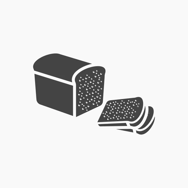 Bread icon of rastr illustration for web and mobile — Stock Photo, Image