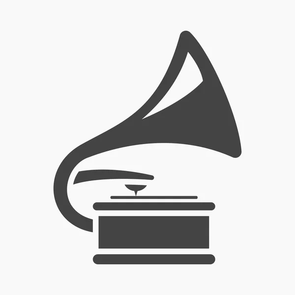 Gramophone icon of rastr illustration for web and mobile — Stock Photo, Image