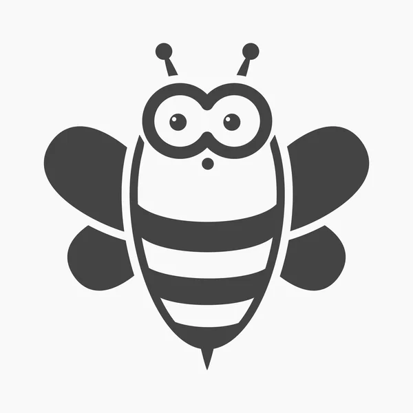 Icône de dessin animé abeille. Illustration pour web et mobile design . — Photo