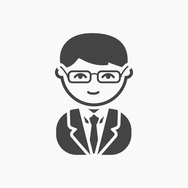 Business man black icon. Illustration for web and mobile design. — Stock Photo, Image