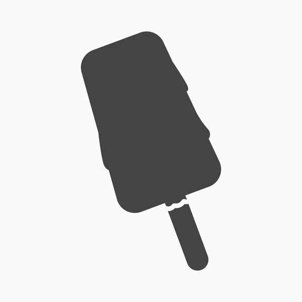 Ice cream rastr icon in simple style for web — Stock Photo, Image