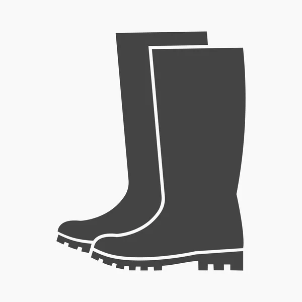 Rubber boots icon of rastr illustration for web and mobile — Stock Photo, Image