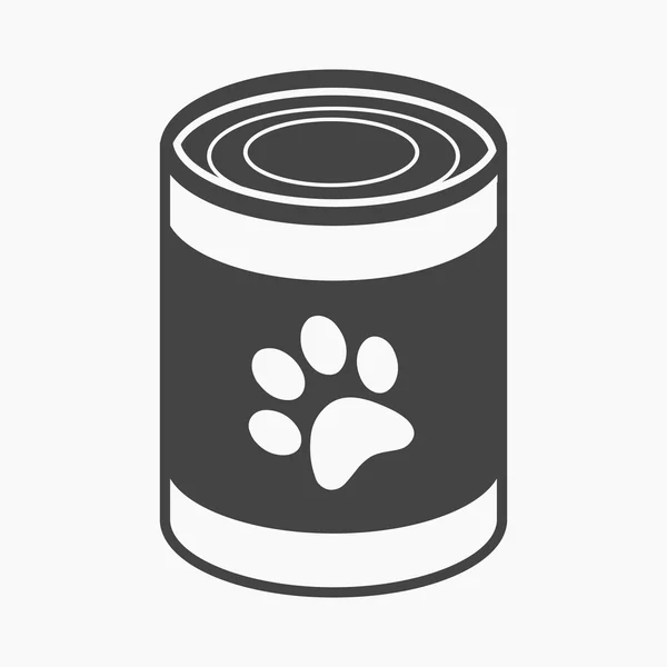 Comida para perros rastr icono en estilo negro para web — Foto de Stock