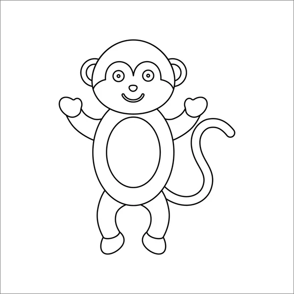 猿線アイコン。Web およびモバイル デザインの例. — ストック写真