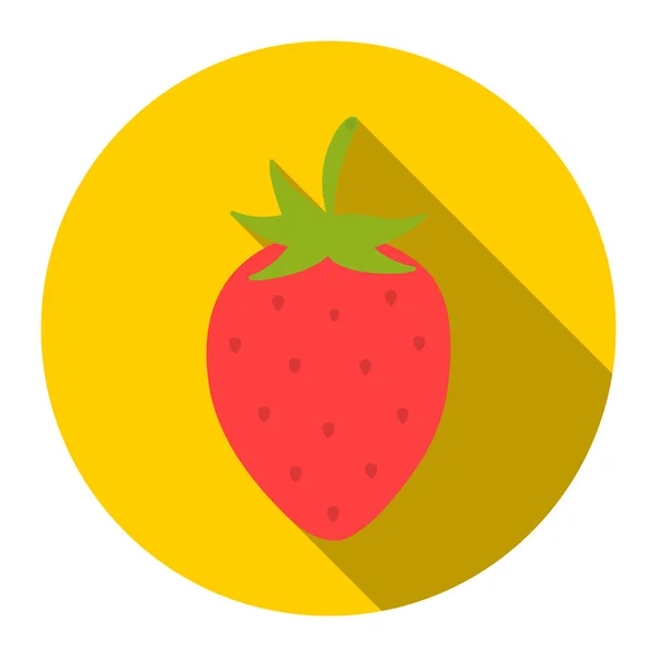 Strawberry icon cartoon. Singe fruit icon. — Stock Photo, Image