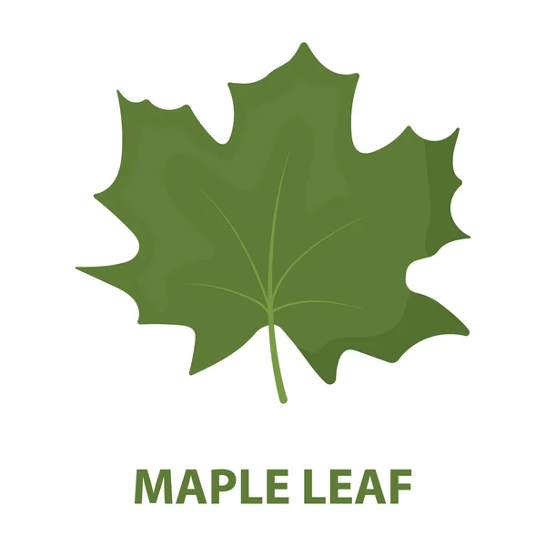 Maple Leaf rastr ikonu v kreslený styl pro web — Stock fotografie