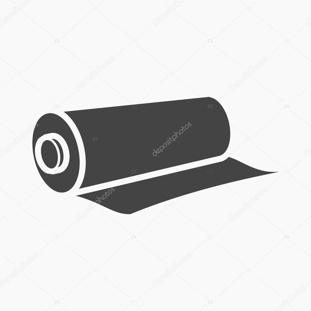 Textile roll icon of rastr illustration for web and mobile