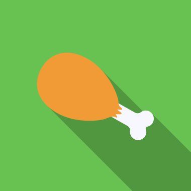 Jambon rastr simgesi web için düz stilde