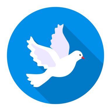 Rastr resimde web ve mobil güvercin simgesi