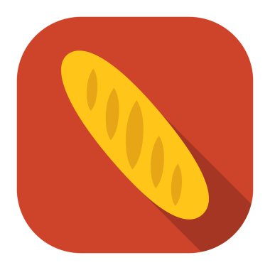 Rastr resmi web ve mobil için ekmek simgesi