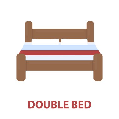 Rastr resmi web ve mobil için yatak simgesi