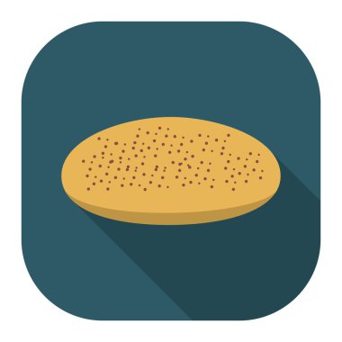 Rastr resmi web ve mobil için ekmek simgesi