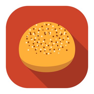 Rastr resmi web ve mobil için ekmek simgesi