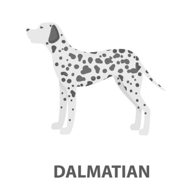 Dalmaçyalı rastr kutsal kişilerin resmi içinde karikatür tarzı web için
