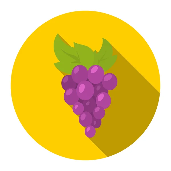 Kreslená ikona hrozny. Připálit ikonu ovoce ze sady potravin. — Stock fotografie