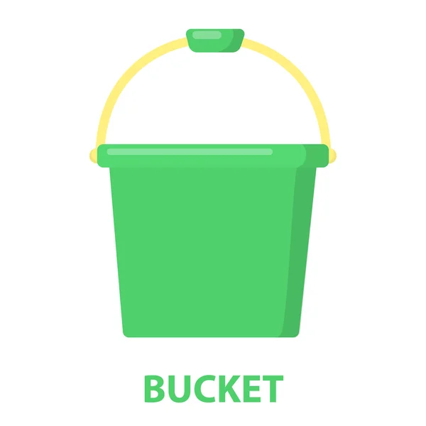 Ícone de desenho animado de balde. Ilustração para web e design móvel . — Fotografia de Stock