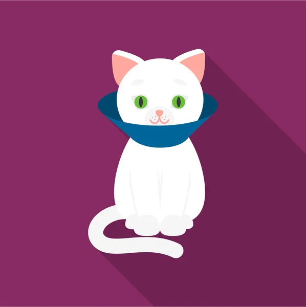 Kočka nemocná ikona rastr ilustrace pro web a mobilní zařízení — Stock fotografie