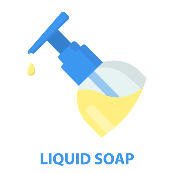 Liquid soap cartoon icon. Illustration for web and mobile design. — Stock Photo, Image