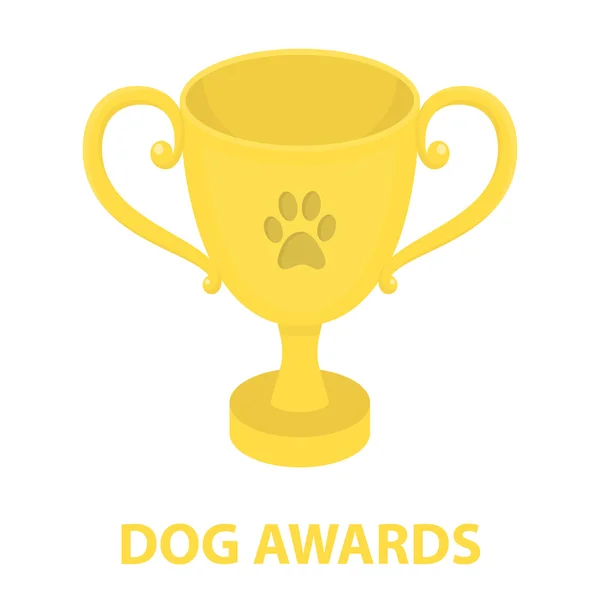 Hund award rastr ikon i tecknad stil för webben — Stockfoto