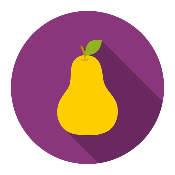 PEAR pictogram cartoon. Fruit pictogram singe. — Stockfoto