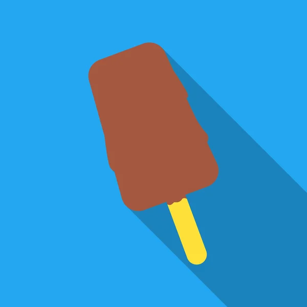 Ice cream rastr icon in flat style for web — Stock Photo, Image