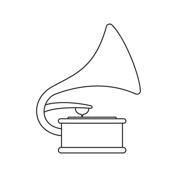 Gramophone icon of rastr illustration for web and mobile — Stock Photo, Image