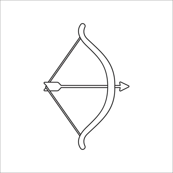 Web とモバイルの rastr 図のキューピッド弓アイコン — ストック写真