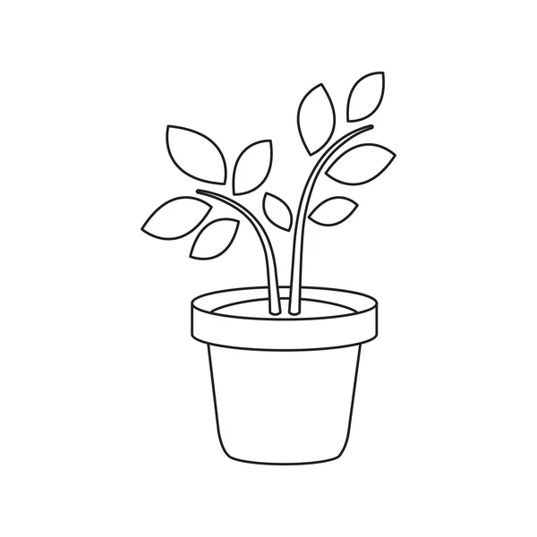 Icône végétale de l'illustration rastr pour web et mobile — Photo