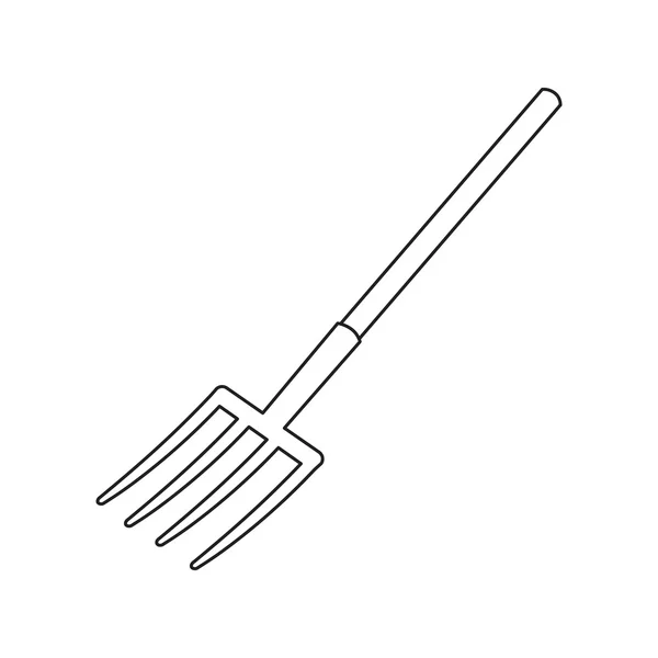 Pitchfork icon of rastr illustration for web and mobile — Stock Photo, Image