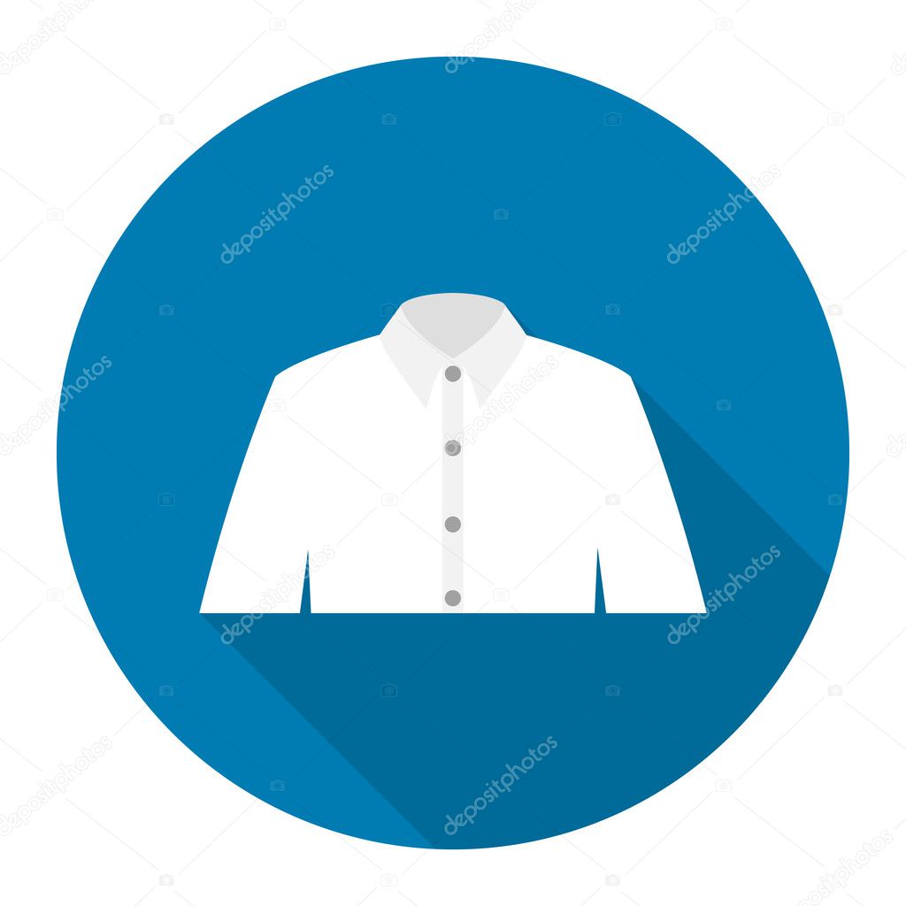 Long sleeve shirt icon of rastr illustration for web and mobile design