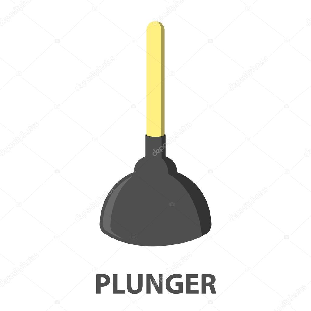 Images cartoon plunger Toilet plunger cartoon icon. Illustration for