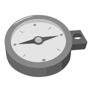 Vektör çizim web ve mobil için pusula simgesini