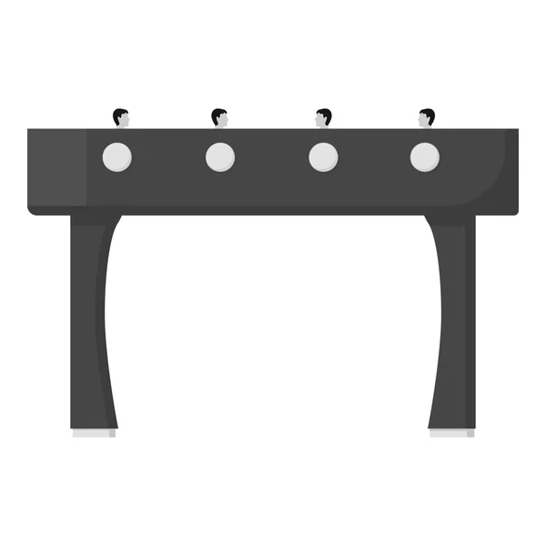 Icona calcio balilla in stile monocromatico isolata su sfondo bianco. Giochi da tavolo simbolo stock vettoriale illustrazione . — Vettoriale Stock